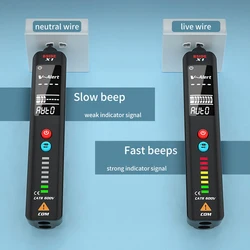 BSIDE – testeur de détecteur de tension X1, multimètre intelligent, sans Contact, thermomètre infrarouge, affichage EBTN, Test en fil en direct, crayon 