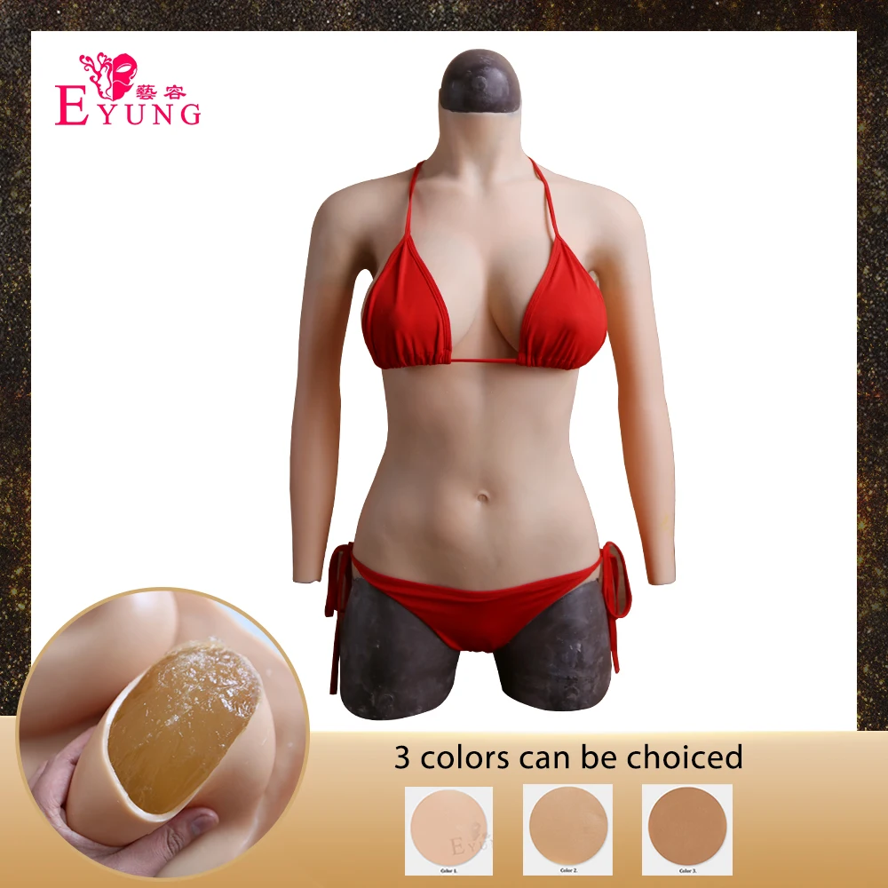 

Silicone Breast Form Realistic Fake Boobs Tits Enhancer Crossdresser Drag Queen Transgender C D E Cup Silicone Triangle Bodysuit