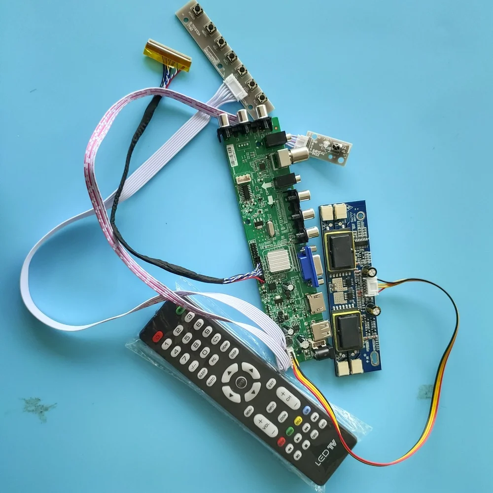

Набор для M170EG01 V3/M170EG01 V4 1280X1024 4 CCFL доска AV TV USB DVB-T2 DVB-T 30pin HDMI VGA контроллер цифровой ЖК-панель Пульт дистанционного управления