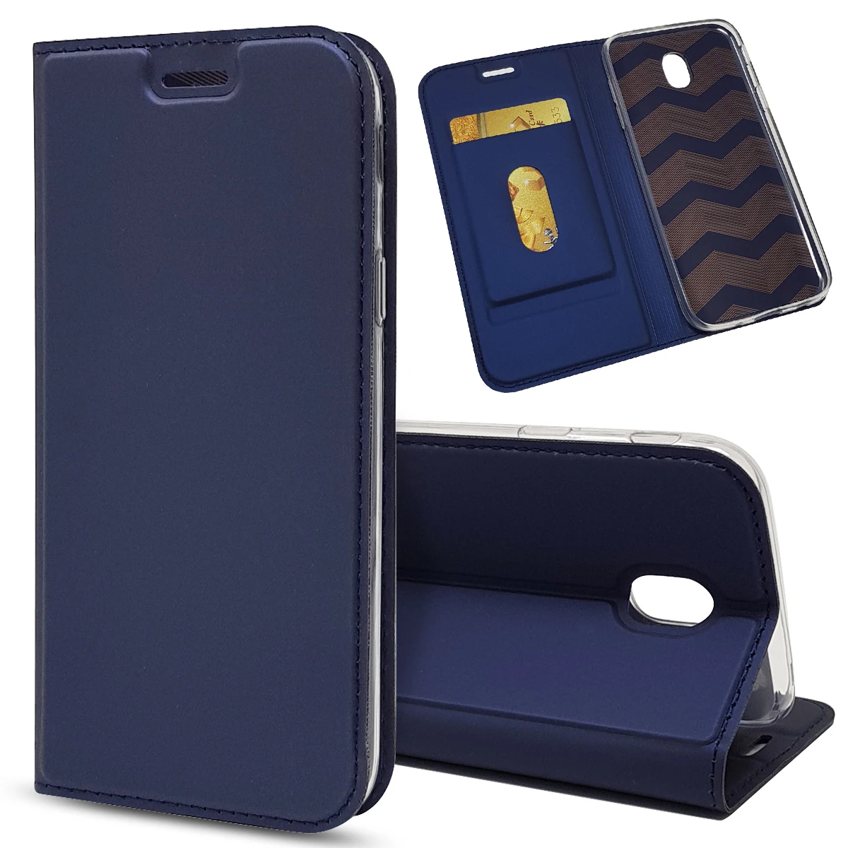 Флип чехол для Samsung J3 J5 J7 2017 J330 J530 J730 J4 J6 2018 кожаный A5 A7 A8 Магнитный кошелек