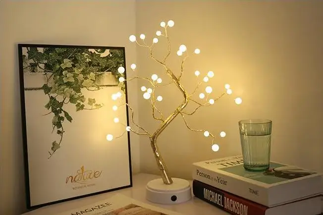 

Pearl/Firefly/Babysbreath Tree Trunk Landscape Warm White Luminaria Outdoor Lighting Lamp Pearl Star LED lamp Fiber Optic night light