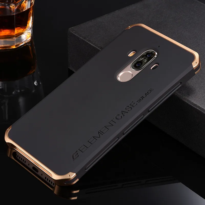 Чехол для Huawei Mate 9 роскошные чехлы для телефонов с дизайнерской алюминиевой и с жесткой задней панелью - Цвет: 4