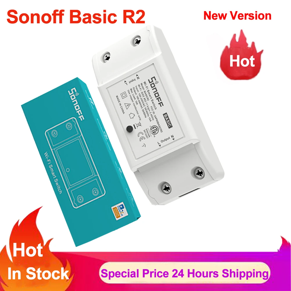 Sonoff Basic R2 R3 Diy Wifi переключатель умный дом дистанционное управление таймер мини