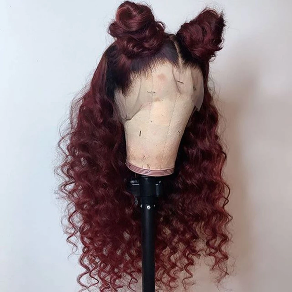 Ombre-99J-Burgundy-Red-Colored-360-Lace-Frontal-Human-Hair-Wigs-13x6-Lace-Wigs-Preplucked-Curly