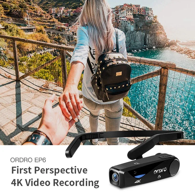 ORDRO Vlog Camera 4K Video Camera EP6 Digital Camcorder Full HD UHD 25Fps Wearable Wifi Filmadora Vlog Camera