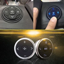 Mando a distancia Universal para volante de coche, 10 teclas, música, inalámbrico, DVD, navegación GPS, Radio, botones de Control remoto