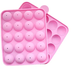 Silicone round lollipop mold 20 hole spherical chocolate mold candy making cake mold baking cake tool