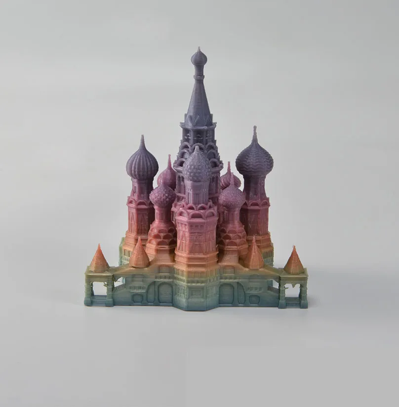 PLA градиент цвета 1.75mm1kg3D принтер поставки печать Пишущие принадлежности градиент цвета радуги PLA поставки