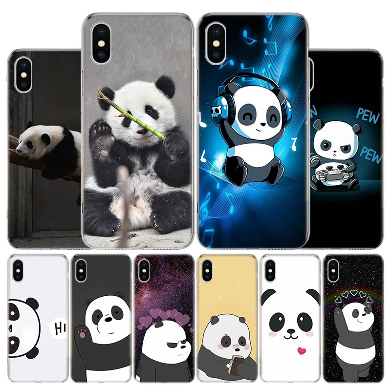 iphone 13 pro wallet case Panda Anime Cute Cover Phone Case For Apple iPhone 11 12 13 Pro XR X XS Max 7 8 6 6S Plus + Mini 5S SE Print Shell Coque Fundas apple iphone 13 pro case