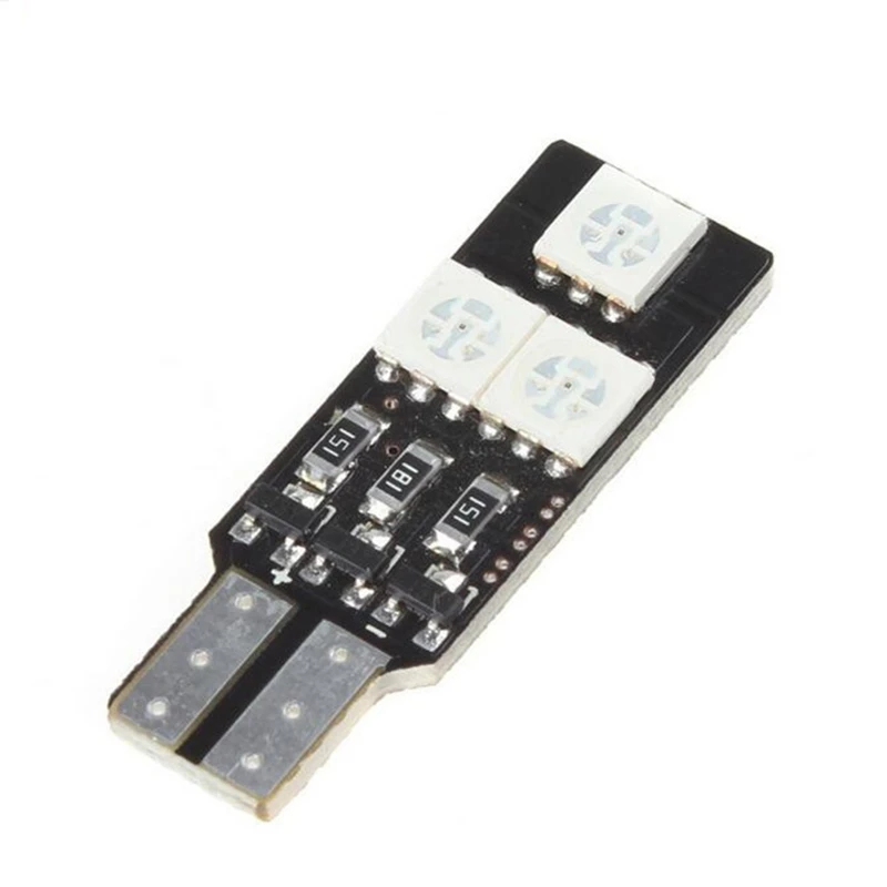 Новый продукт без ошибок светодиодные лампы RGB t10 Canbus w5w 168 194 6smd для автомобилей 12 в