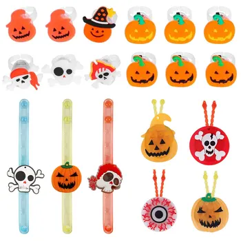 

Halloween Party Favors 24PCS Flash Rings 6PCS LED Necklaces 6PCS LED Bracelets Toys for Kids Halloween Gifts Party Supplies