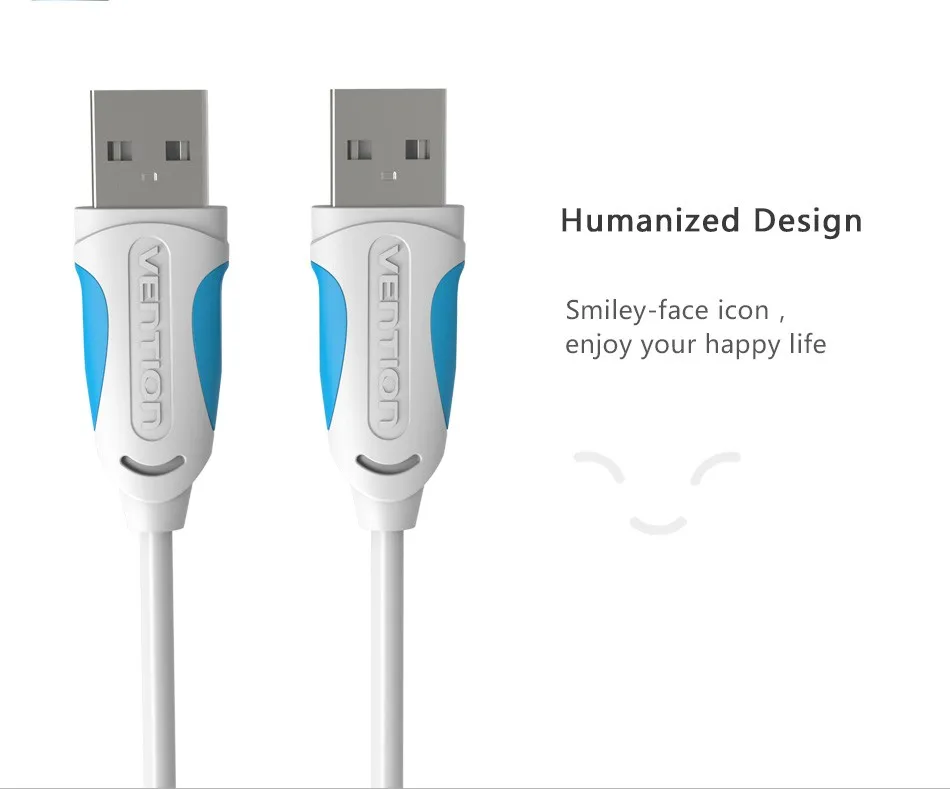 Vention USB-USB кабель Тип A папа-папа USB 2,0 кабель-удлинитель для радиатора жесткого диска Webcom USB2.0 кабель удлинитель