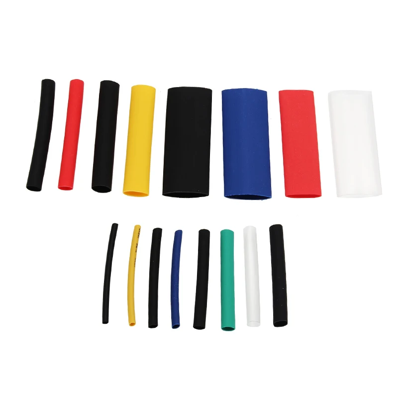 580pcs Wire Cable Insulated Polyolefin Heat Shrink Tube Ratio Tubing Insulation Shrinkable Environmentally Friendly Tubes.
