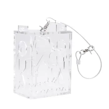 

1Pc Parrot Foraging Box Portable Transparent Durable Plastic Pet Bird Educational Toys for Cockatiel Conure Cockatoo Mini Macaw