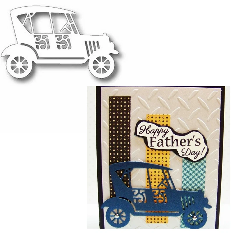 

Antique Car Shape Metal Cutting Dies Stencil For Paper Cards Making Hollow Decoration Album DIY Scrapbooking 2019 Hot Sell