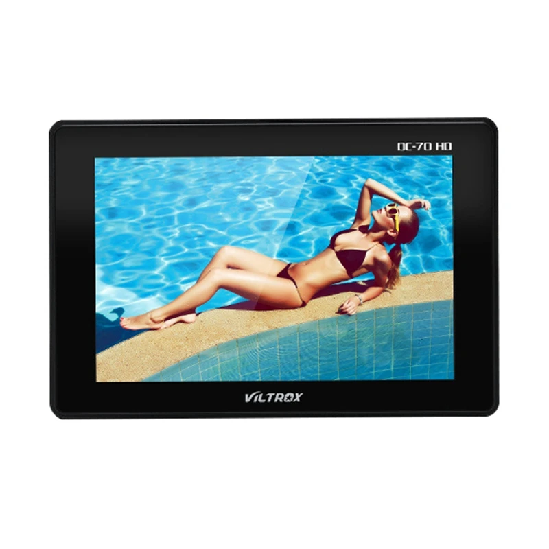 

Viltrox DC-70HD 4K Version 7 Inch HD LCD Monitor + Power Adapter 1920X1200 HDMI Input & Output for Canon Nikon DSLR Camera BMPC