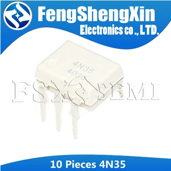 

10pcs/lot 4N35 DIP-6 OPTICALLY COUPLED ISOLATOR
