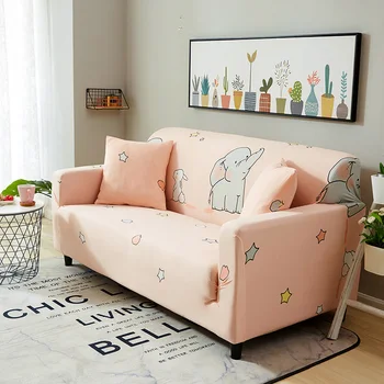 

Slipcover Stretch Sofa Cover Tight Wrap All-inclusive Love Seat Couch Covers for Living Room Sectional Furniture Protector