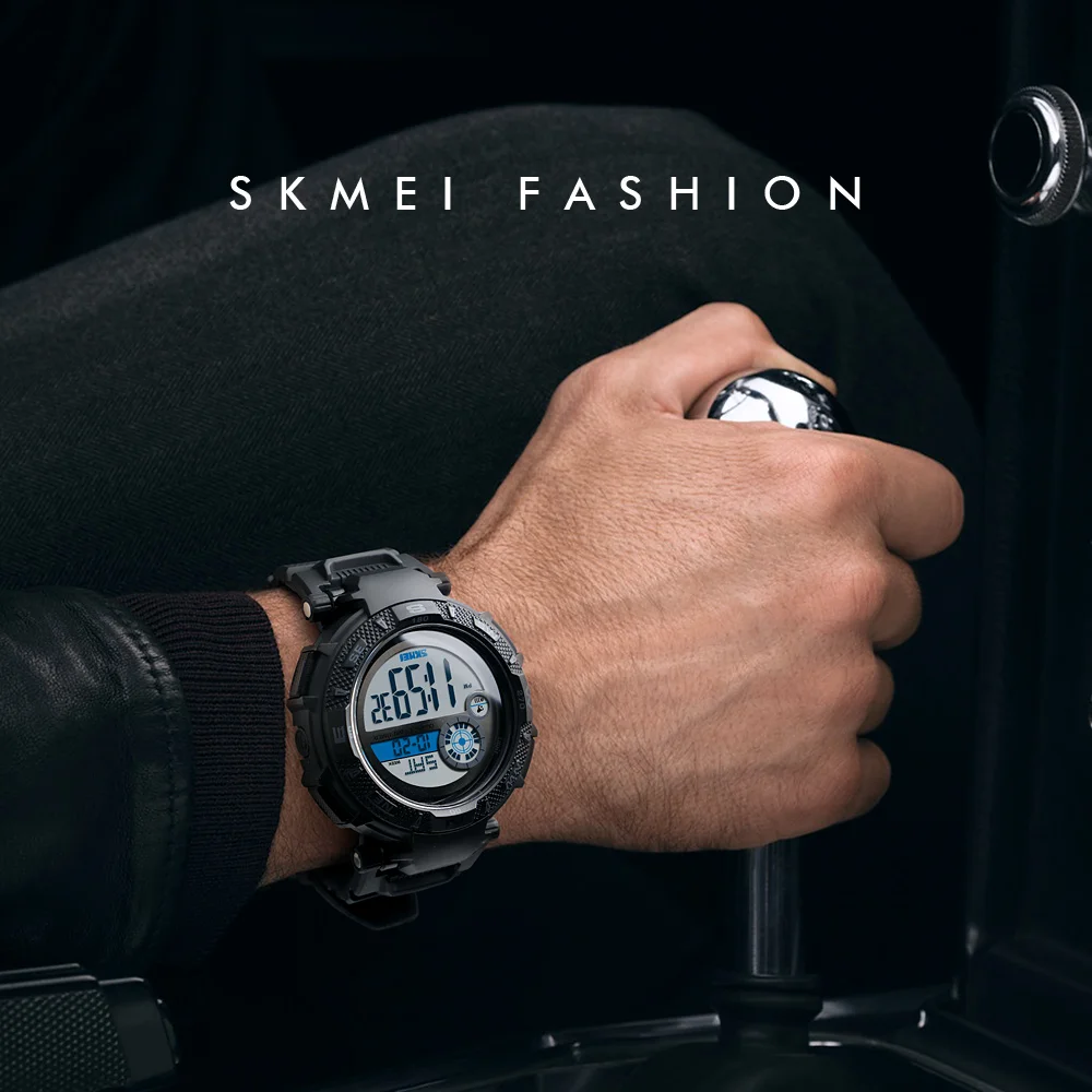 SKMEI Роскошные брендовые модные цифровые часы Buletooth светодиодный для мужчин на открытом воздухе повседневные спортивные часы мужские военные водонепроницаемые наручные часы 1467