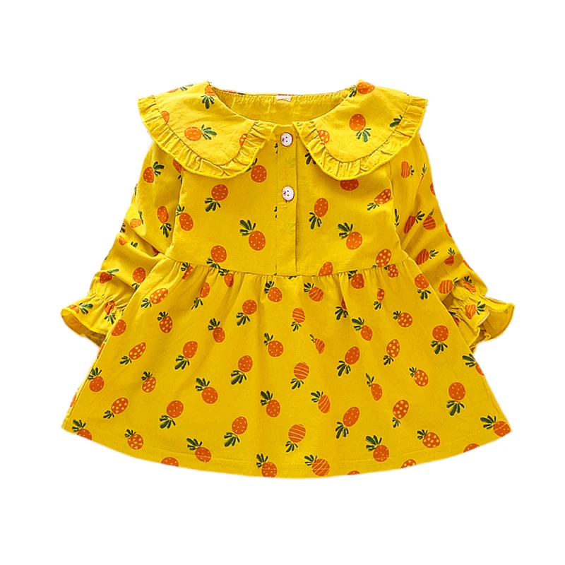 

Girl Dress utumn Winter Girl Toddler Princess Dress Kids Baby Party Pageant Plaid Long Sleeve Patchwork Dresses Clothes