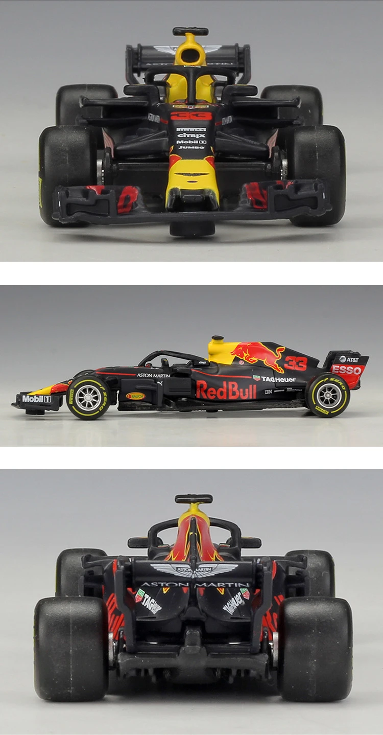 Bburago-Brinquedo do carro Red Bull Racing, 1:43