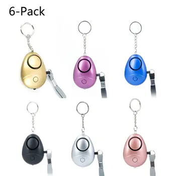 

Safe Sound Personal Alarm with Led 6 Pack 130db Personal Security Alarm Keychain E65A
