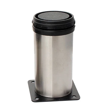 

With Screws Moisture Proof Water Resistant Home Adjustable Height Table Stainless Steel Brushed Furniture Sofa Bed Cabinet Leg