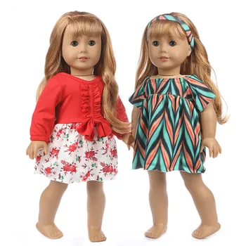 

Baby New Born Fit 18 inch American Doll Girl Clothes Accessories 43cm Summer Baby Short Sleeve Slice For Baby Birthday Gift