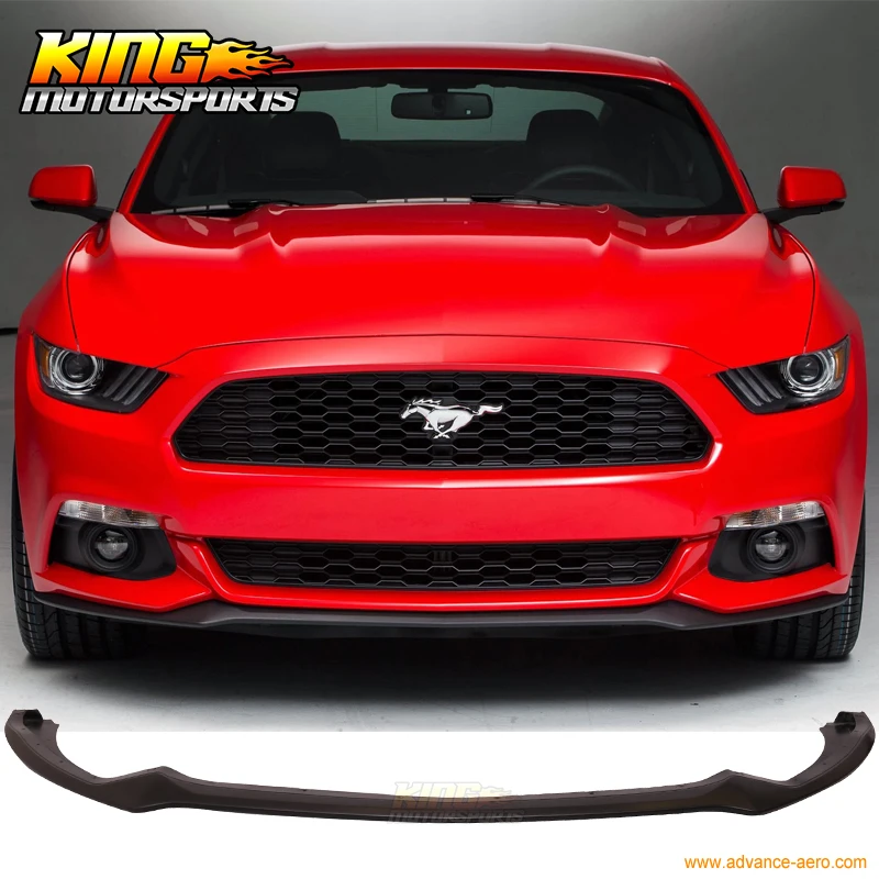 ABS Front Bumper Lip Splitter Chin Spoiler Wing Body Kit for 15-17 Ford Mustang