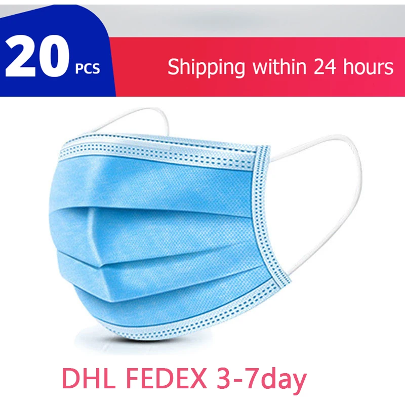 

5/10/20/50Pcs/Pack 3 Layer Anti-Pollution Face Dust Mask Thickened Disposable Mouth Masks Protective Mask Filter Safety Mask