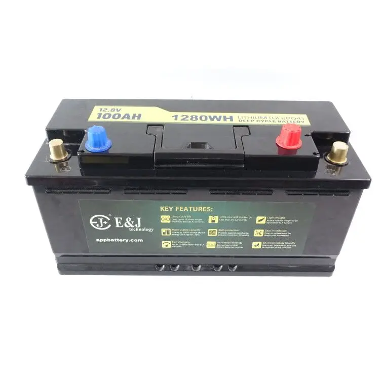 

DIN 12.8V 100Ah Bluetooth lithium Battery Packs support 4 series max unlimited parallel connection for Boat, RV, solar ect