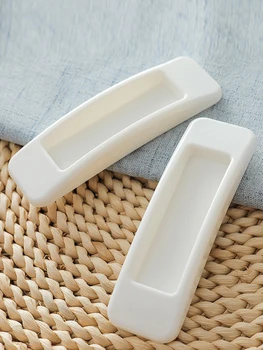 1pcs Plastic Sliding Door Pull Window Self Adhesive Kitchen Cabinet Cupboard Drawer Knobs Handle