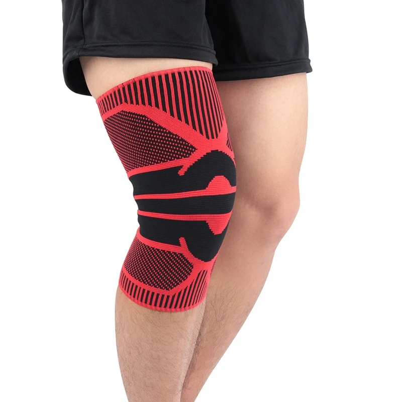 Knitted Breathable Knee Pad Sleeve Compression Support Leg Protector Gym Squat Unisex Sportswear 1pc