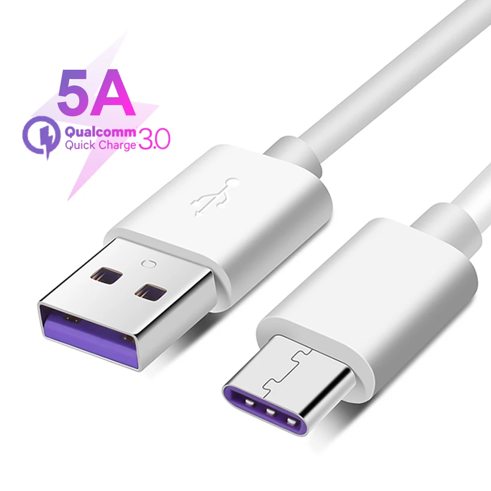Кабель USB Type-C для Huawei P30 Pro Mate 20 Lite P20 9 Honor 30 V30 V20 10 9X Xiaomi Samsung OPPO | Мобильные телефоны и