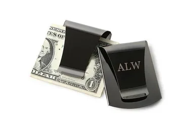 

Free Logo Personalization Stainless Steel Money Clip Wedding GUests Favor Gift Customzlied