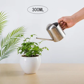 

300ML Long-Mouthed Watering Pot Stainless steel Watering Can Garden Yard Plant Flower Watering Can Tools