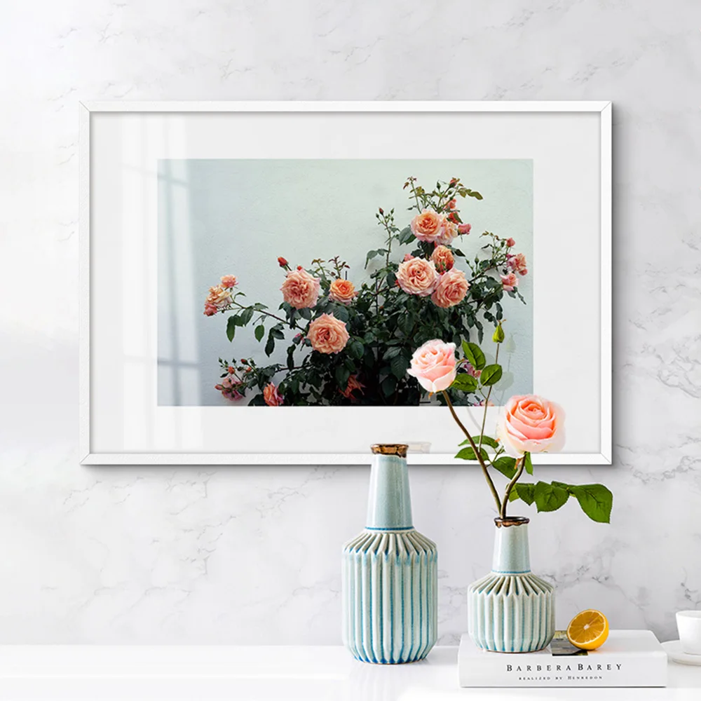 Nordic Rose Картина на холсте настенный художественный постер и печать настенные