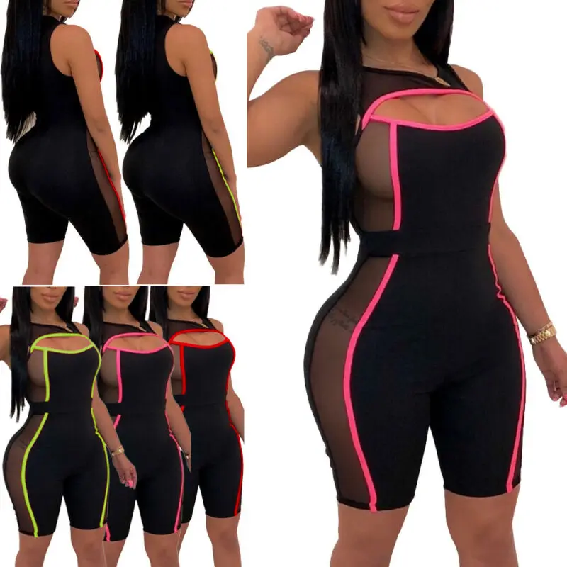 

New Women Ladies Clubwear Shorts Playsuit Bodycon Party Jumpsuit&Romper Trousers Bikini Cover Up Beachwear
