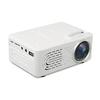 

New 814 1080P Full HD Potable Media Player LCD Projector Home Theater Movie Mini Device Digital Projector AU Socket White Useful