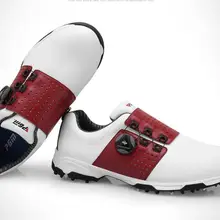 PGM обувь для гольфа мужские фиксированные шипами ногти микрофибра водонепроницаемые Нескользящие ручки пряжки быстро вращающиеся шнуровка Гольф Кроссовки XZ096