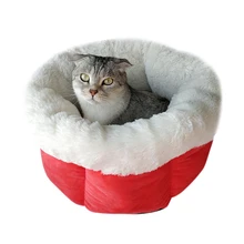 Кошачий питомник круглые плюшевые осенне-зимние теплые глубокие спальные гнезда комфортная спальная кровать для кошек собак AIA99
