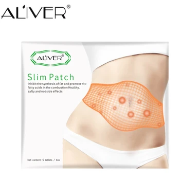 

Aliver 5Pcs/Bag Belly Slim Patch Anti Cellulite Navel Sticker Burner Patch Weight Loss Patch For Belly Leg Body Hot