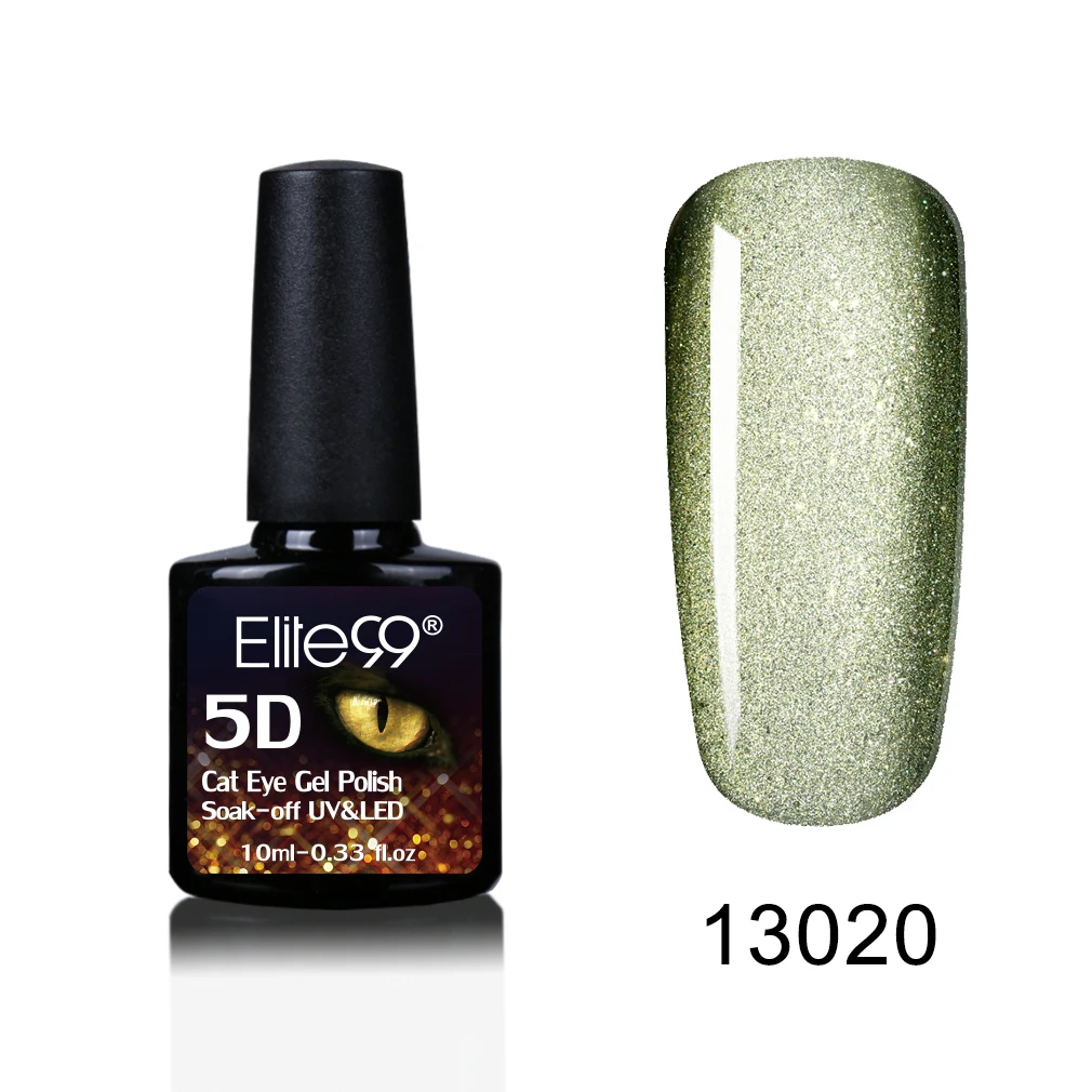Elite99 дизайн ногтей 5D кошачьи глаза УФ-гель для ногтей Хамелеон Magentic Led гель лак для ногтей нужен магнит палочка Полупостоянный светодиодный гель - Цвет: R-5DHMY13020