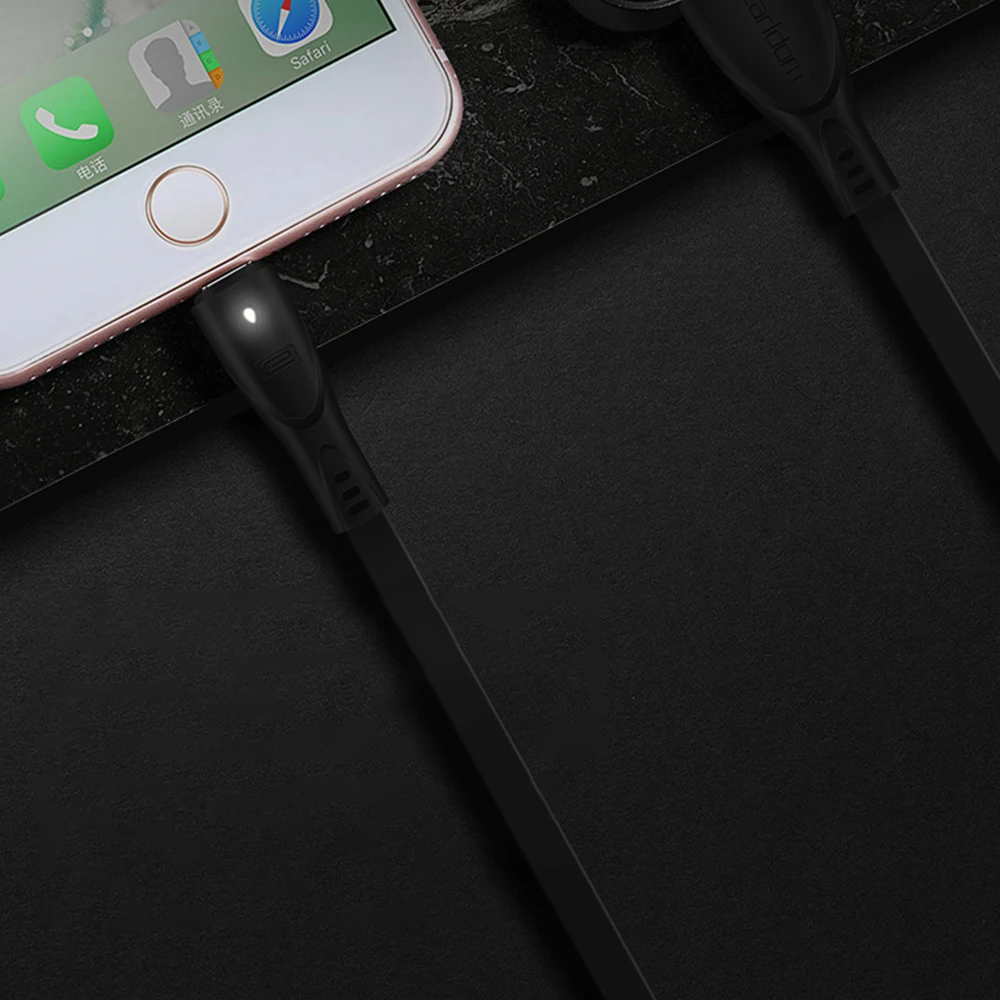 FDBRO 1 м светильник type C кабель для Xiaomi Mi8 P20 S9 S8 3A Быстрая зарядка светодиодный кабель USB C для синхронизации данных