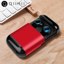QIIHII Bluetooth 5,0 наушники беспроводные Bluetooth гарнитура со стереонаушниками Bluetooth наушники с микрофоном и зарядным устройством