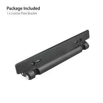 

Accessories License Plate Frame Black Exterior Decal Carbon Fiber style