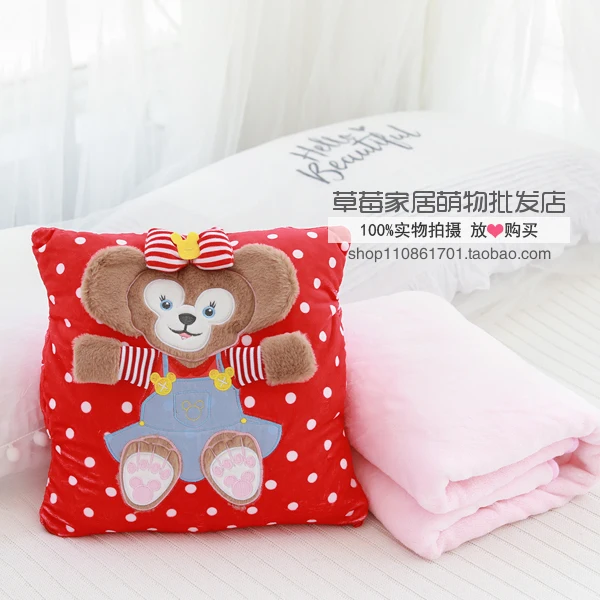 Подушка Duffy Bear Friends stellalou Rabbit shelliemei Gelatoni, складное одеяло, подушка для автомобиля, подушка для кондиционера, одеяло