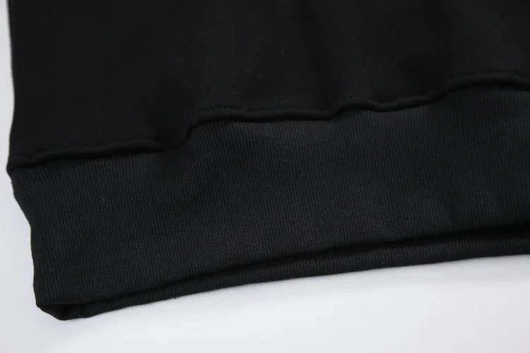 Personality popular logo hoodie woman new dark harbor style semi-high collar loose with velvet