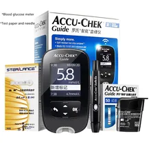 Accu-Chek Guide Blood Glucose Test Strips 100pcs (2*Pack of 50)+Blood glucose test strip set