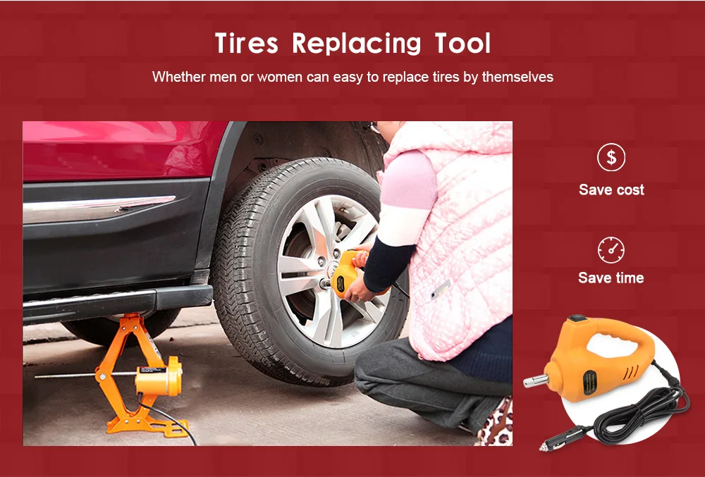  12V Car Lift Hydraulic Jack LED Light Tire Replacing Tool Auto Electric Lifting Equipment With Remo